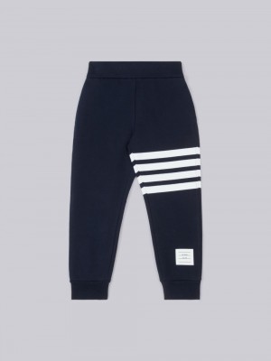 Thom Browne 4-Bar Stripe cotton track Boys's Pants Blue | TOE10A85093