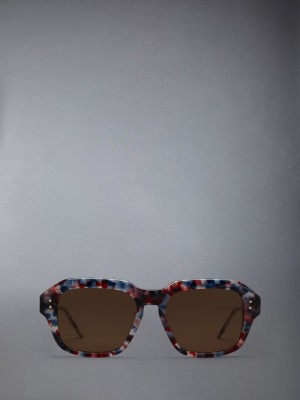 Thom Browne Acetate Square Men Sunglasses Multicolor | ZOL26M51842