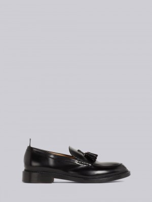 Thom Browne Calf Leather Tassel Men Loafers Black | SAJ24N71668