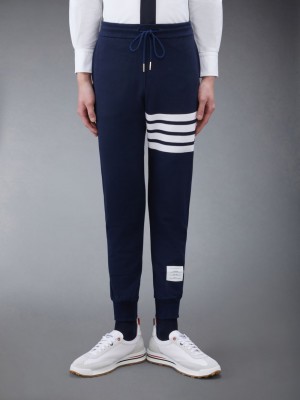 Thom Browne Classic Loopback 4-Bar Men Sweatpants Blue | LAJ23K60200