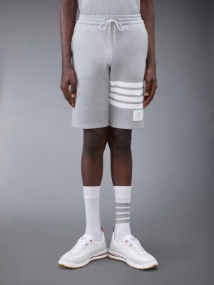 Thom Browne Classic Loopback 4-Bar Men Sweatshorts Grey | XFJ57F83233