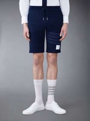 Thom Browne Classic Loopback 4-Bar Men Sweatshorts Blue | ZCS86K42067