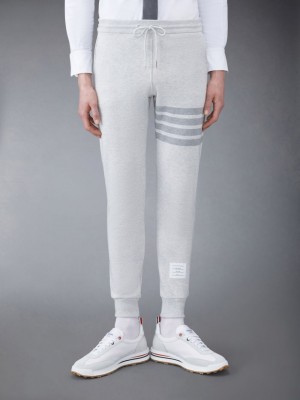 Thom Browne Classic Loopback 4-Bar Men Sweatpants Grey | SMM54W02071