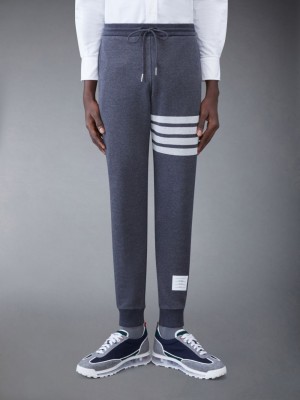 Thom Browne Classic Loopback 4-Bar Men Sweatpants Grey | UDU69G64365