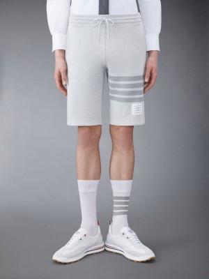 Thom Browne Classic Loopback 4-Bar Men Sweatshorts Grey | CXC96B57431