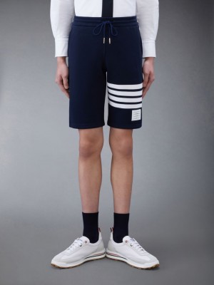 Thom Browne Classic Loopback 4-Bar Men Sweatshorts Blue | HPP40Q80183