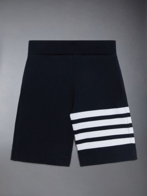 Thom Browne Classic Loopback 4-Bar Sweat Girls's Shorts Blue | DMX04J32343