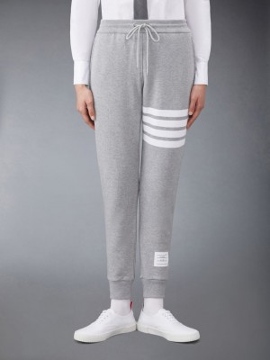 Thom Browne Classic Loopback 4-Bar Women Sweatpants Grey | GWX11L09965