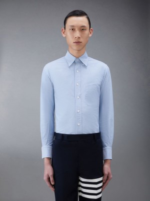 Thom Browne Classic Oxford Button-Down Men Shirts Blue | QCN56S29351