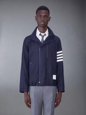 Thom Browne Double-zip Men Jackets Blue | UUF08S32548