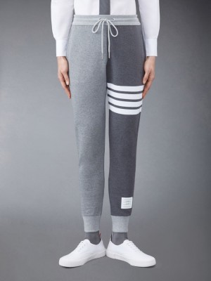 Thom Browne Funmix Loopback 4-Bar Women Sweatpants Grey | ZCG67Q94397