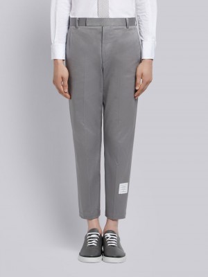 Thom Browne Medium Cotton Twill Unconstructed Chino Men Pants Grey | TFB34D65052