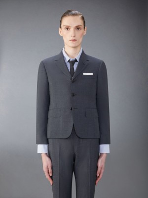 Thom Browne School Uniform Sport Men Coats Grey | BUD98Z38547