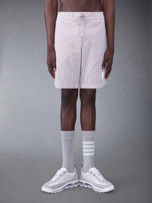 Thom Browne Seersucker Board Men Shorts White | OSF61Y51569