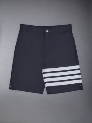 Thom Browne Solid Swim Tech 4-Bar Board Boys's Shorts Blue | BJB85T85810