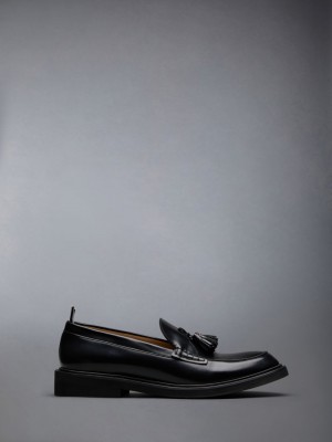 Thom Browne Spazzolato Tassel Men Loafers Black | CND83T03303