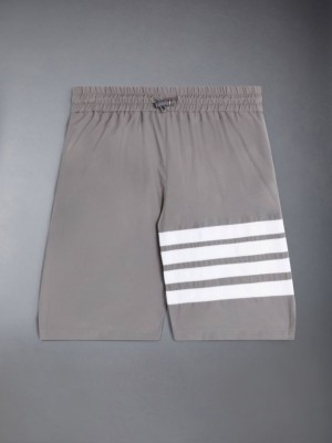 Thom Browne Stripe-detail Swim Girls's Shorts Grey | TVX10P66011