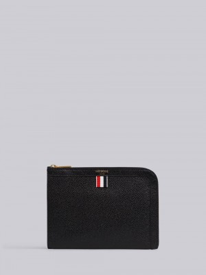 Thom Browne mini Gusset Men Clutch Bags Black | CIV21Q34023