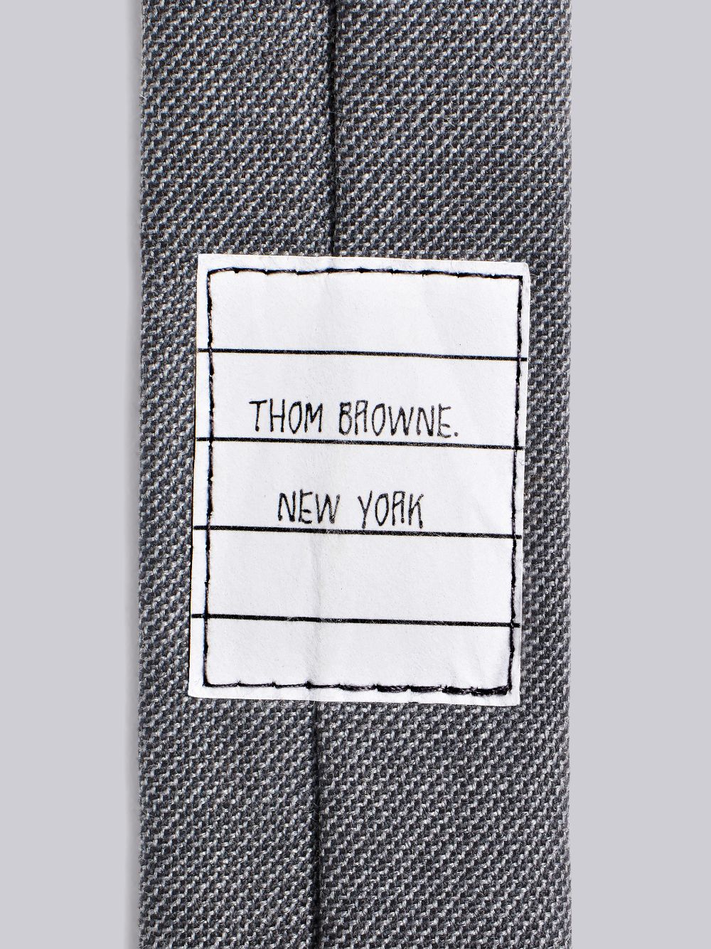 Thom Browne 4-Bar pointed Men Ties Grey | CCV97I57191