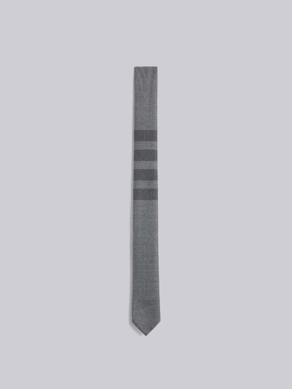 Thom Browne 4-Bar pointed Men Ties Grey | CCV97I57191