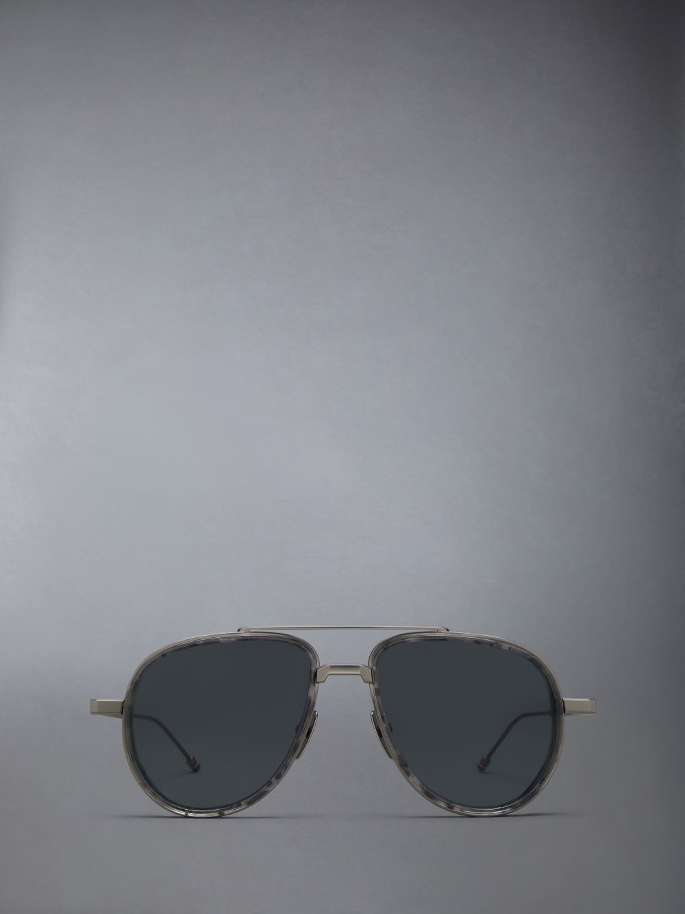 Thom Browne Acetate And Titanium Aviator Women Sunglasses Grey | QOV75L85216