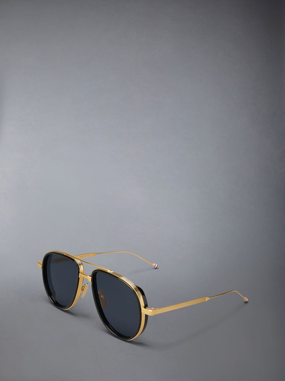 Thom Browne Acetate And Titanium Aviator Women Sunglasses Gold | DSC15T94570