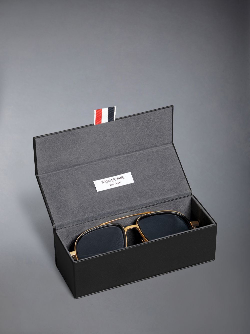 Thom Browne Acetate And Titanium Aviator Women Sunglasses Gold | DSC15T94570