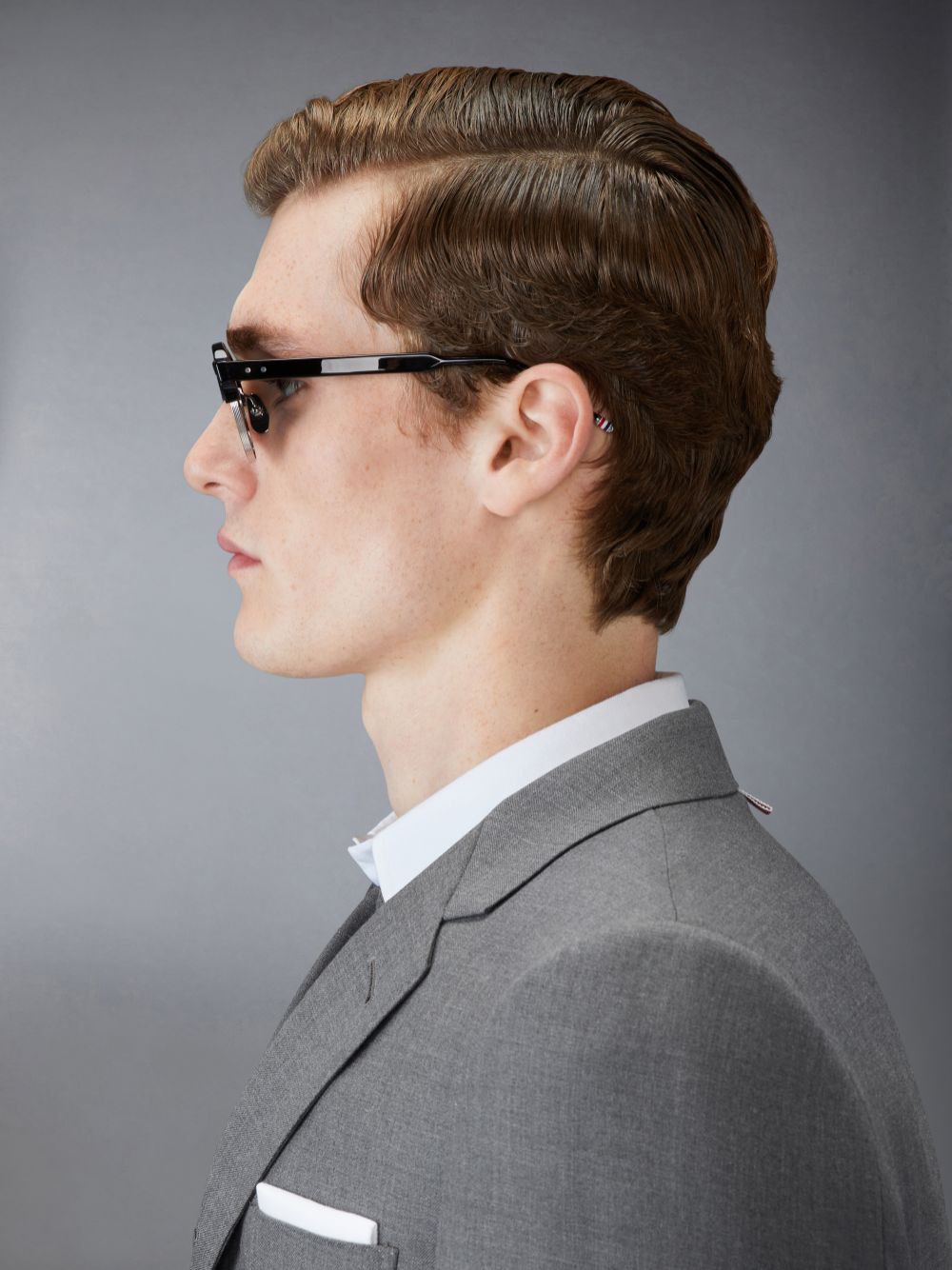 Thom Browne Acetate And Titanium Oval Men Sunglasses Black | WRM94Z88590