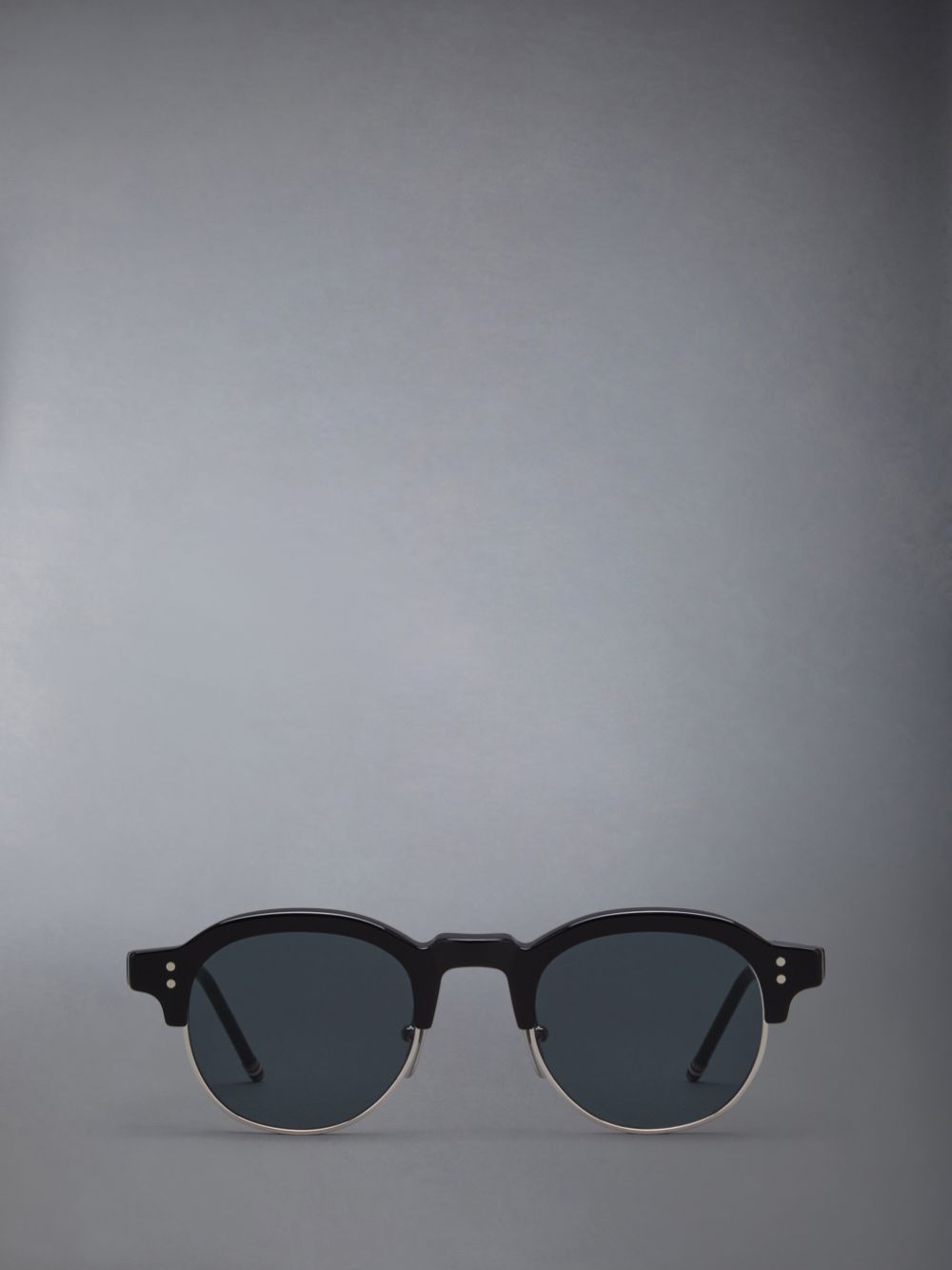 Thom Browne Acetate And Titanium Oval Women Sunglasses Black | PCI48E97900