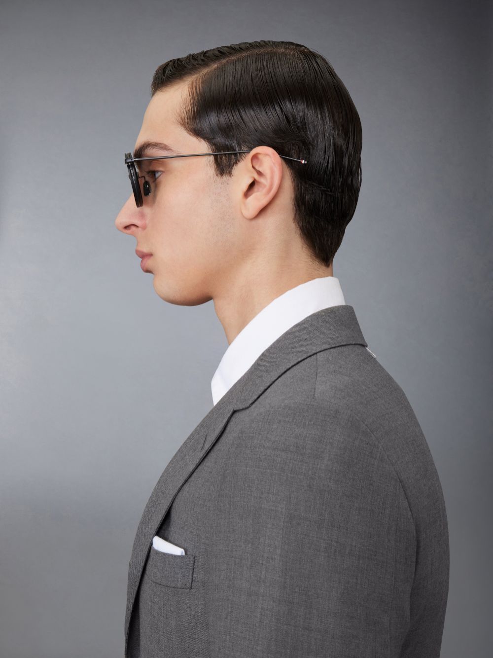 Thom Browne Acetate And Titanium Round Men Sunglasses Black | QOM93M21006