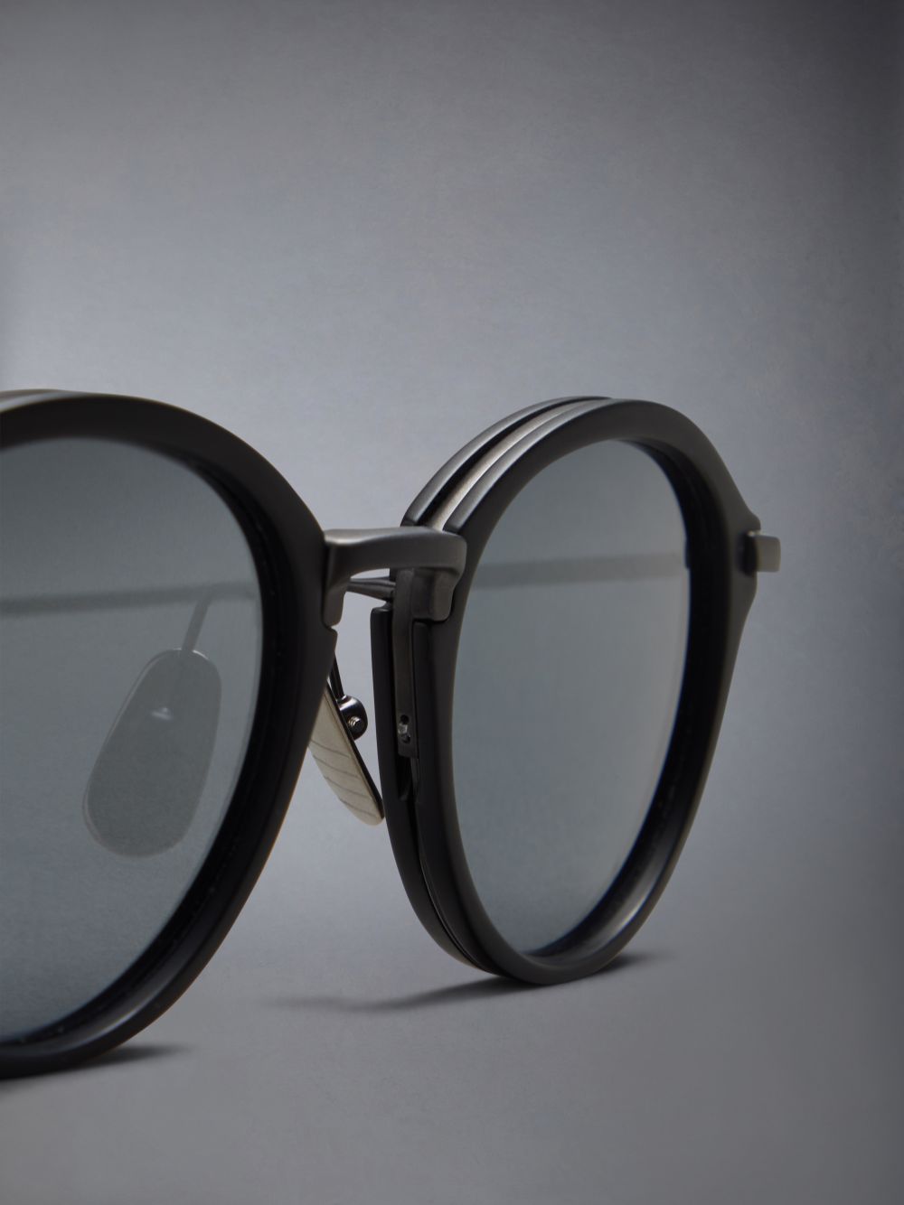 Thom Browne Acetate And Titanium Round Men Sunglasses Black | QOM93M21006