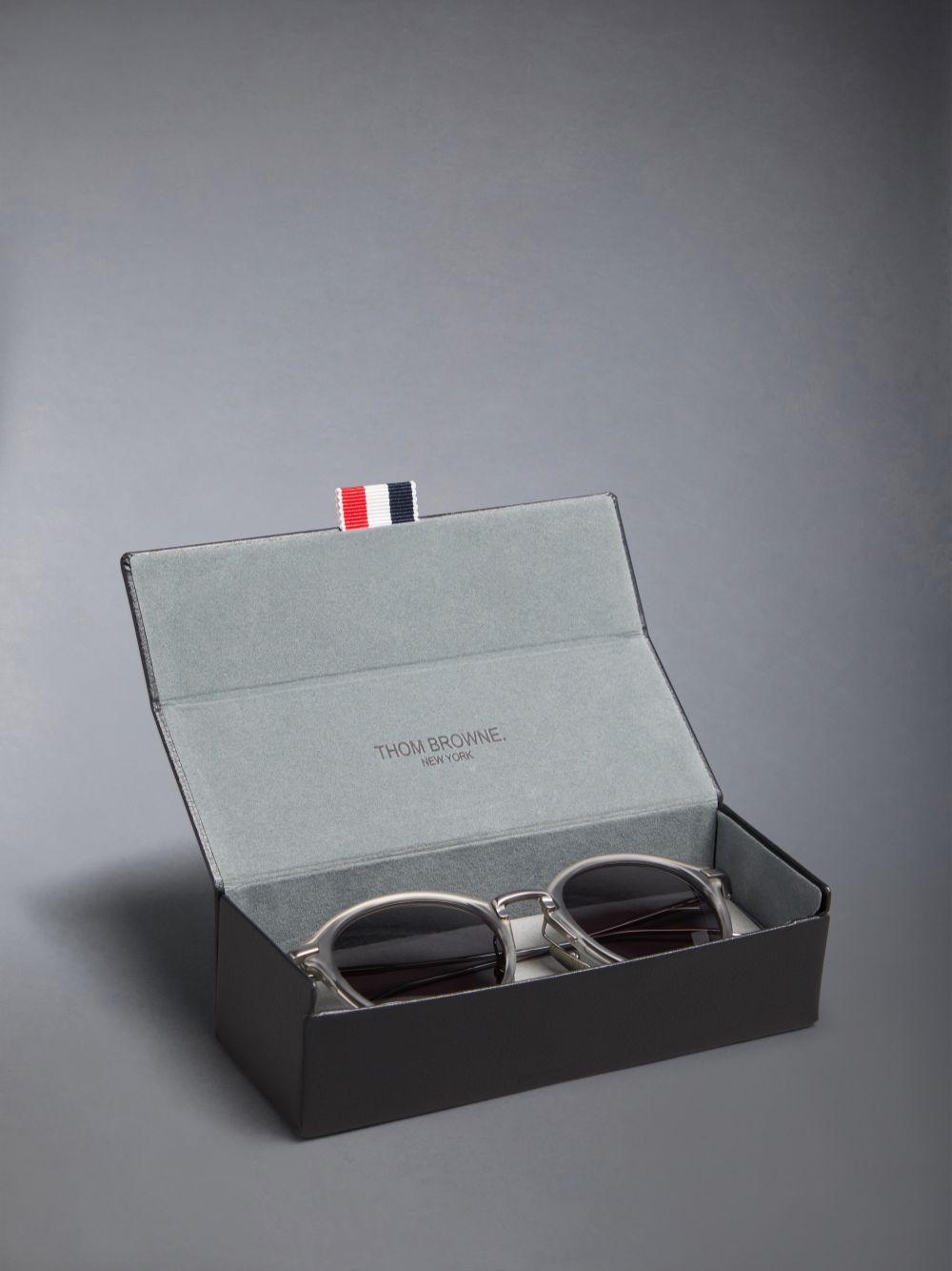 Thom Browne Acetate And Titanium Round Men Sunglasses Grey | RZX43J79369