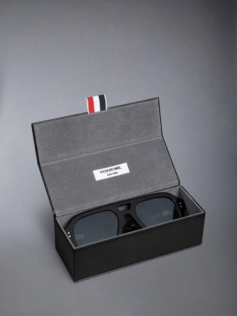 Thom Browne Acetate Aviator Men Sunglasses Black | GCJ99Q32273