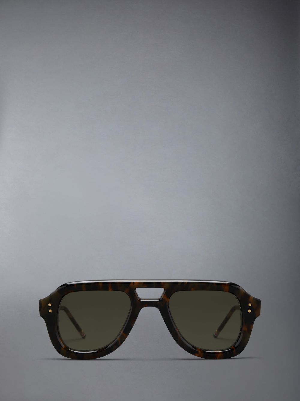 Thom Browne Acetate Aviator Men Sunglasses Dark Brown | JJO79S23264