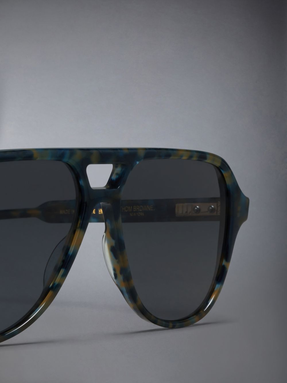 Thom Browne Acetate Aviator Women Sunglasses Navy | IKK40Z13119