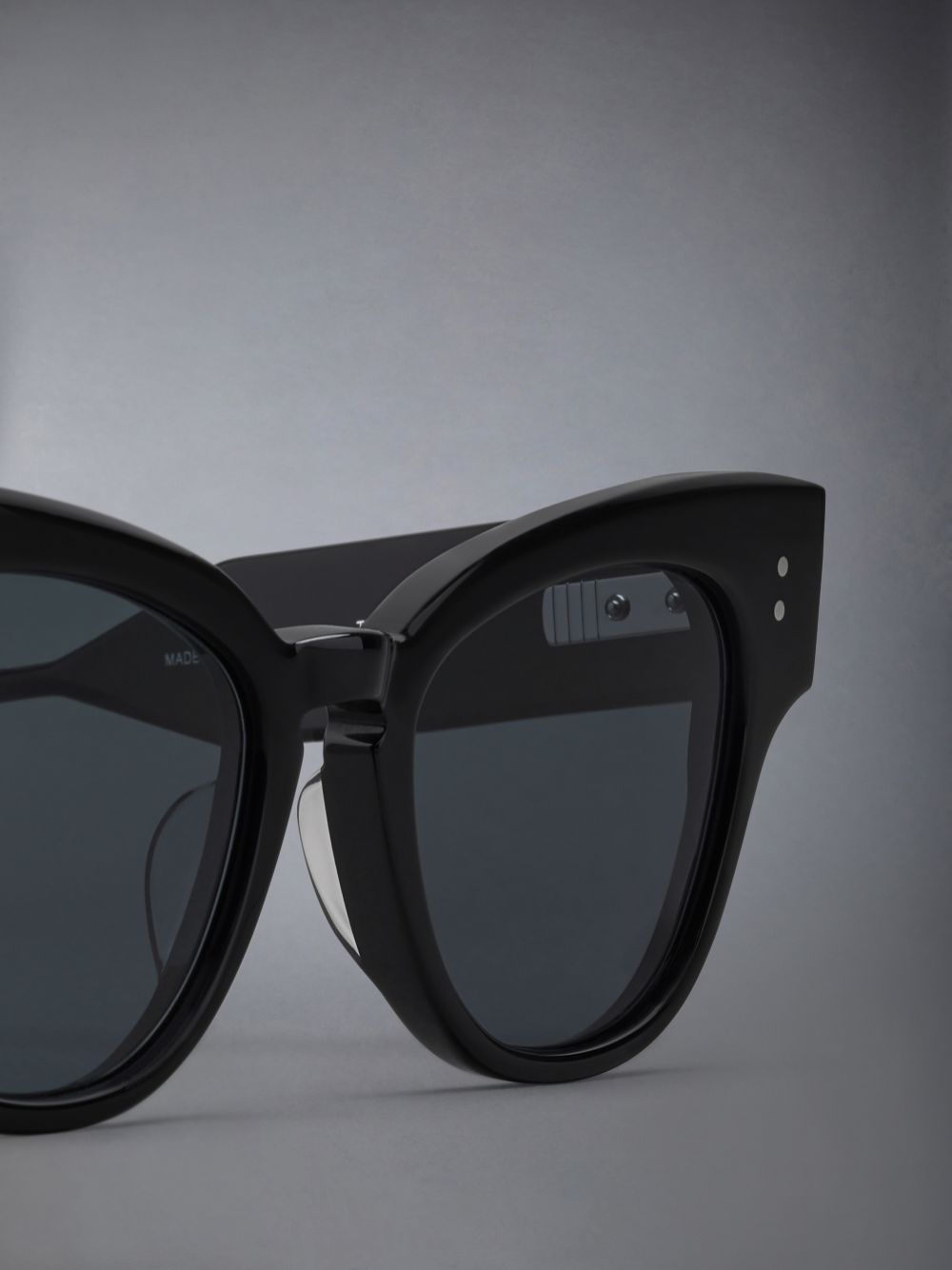 Thom Browne Acetate Cateye Men Sunglasses Black | WCZ27R19307