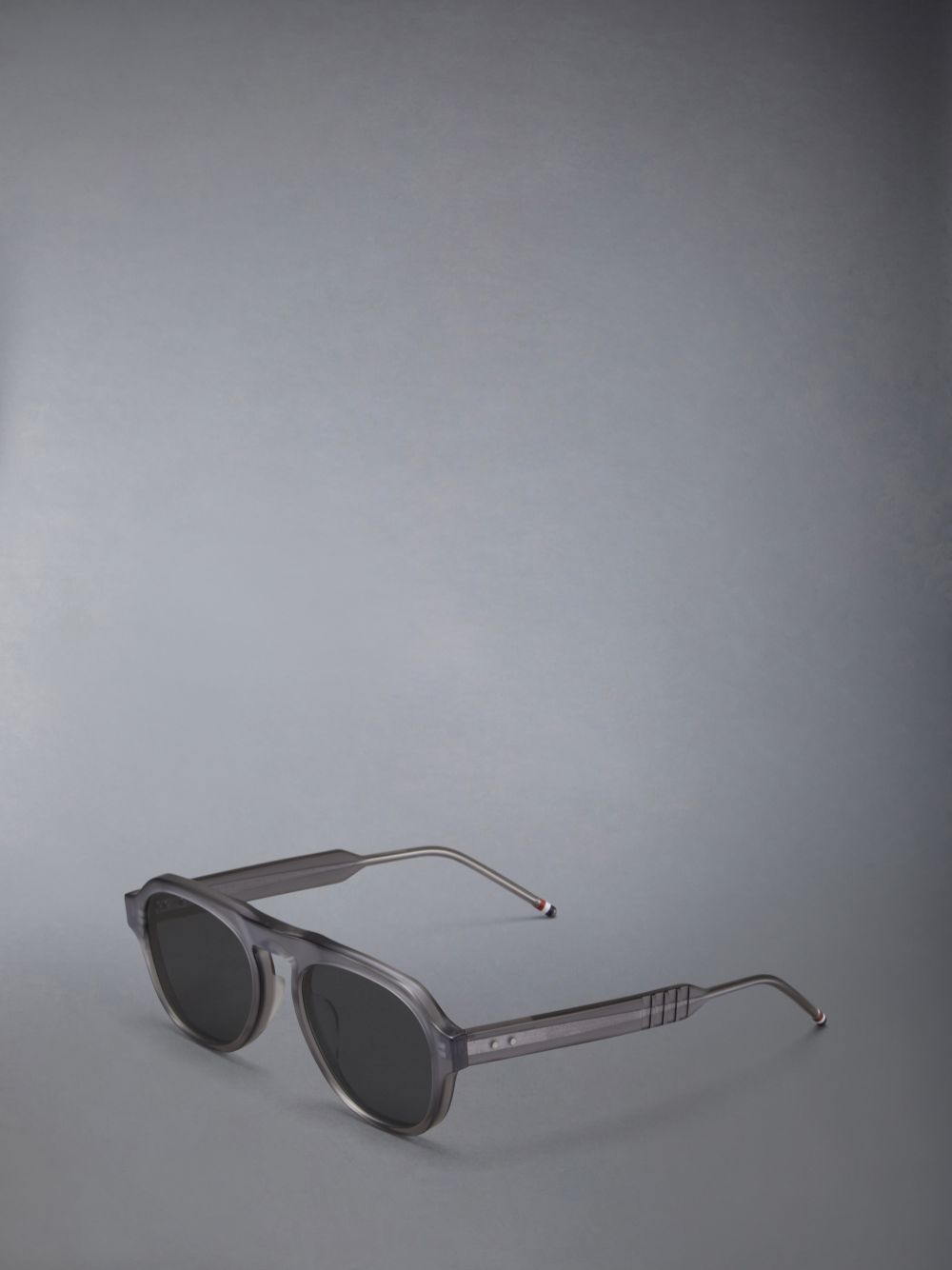 Thom Browne Acetate Oval Men Sunglasses Grey | MJK76G92624