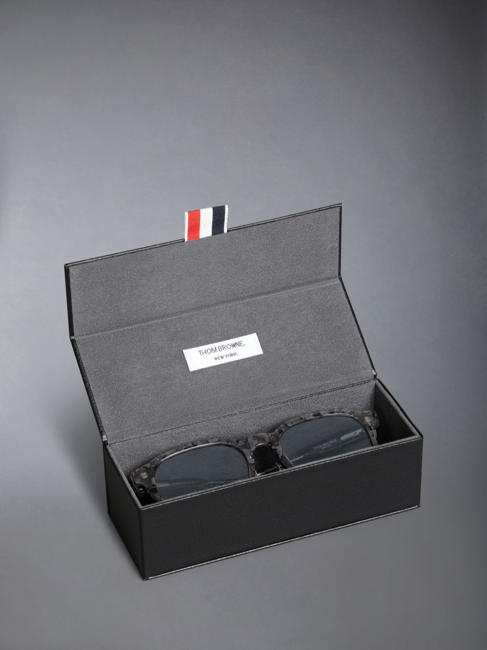 Thom Browne Acetate Rectangular Men Sunglasses Grey | GAC32M01233