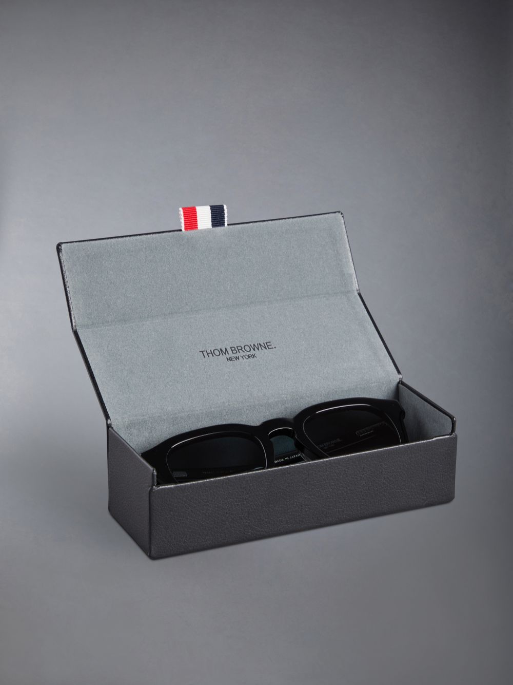 Thom Browne Acetate Rectangular Men Sunglasses Black | XHD68O13694