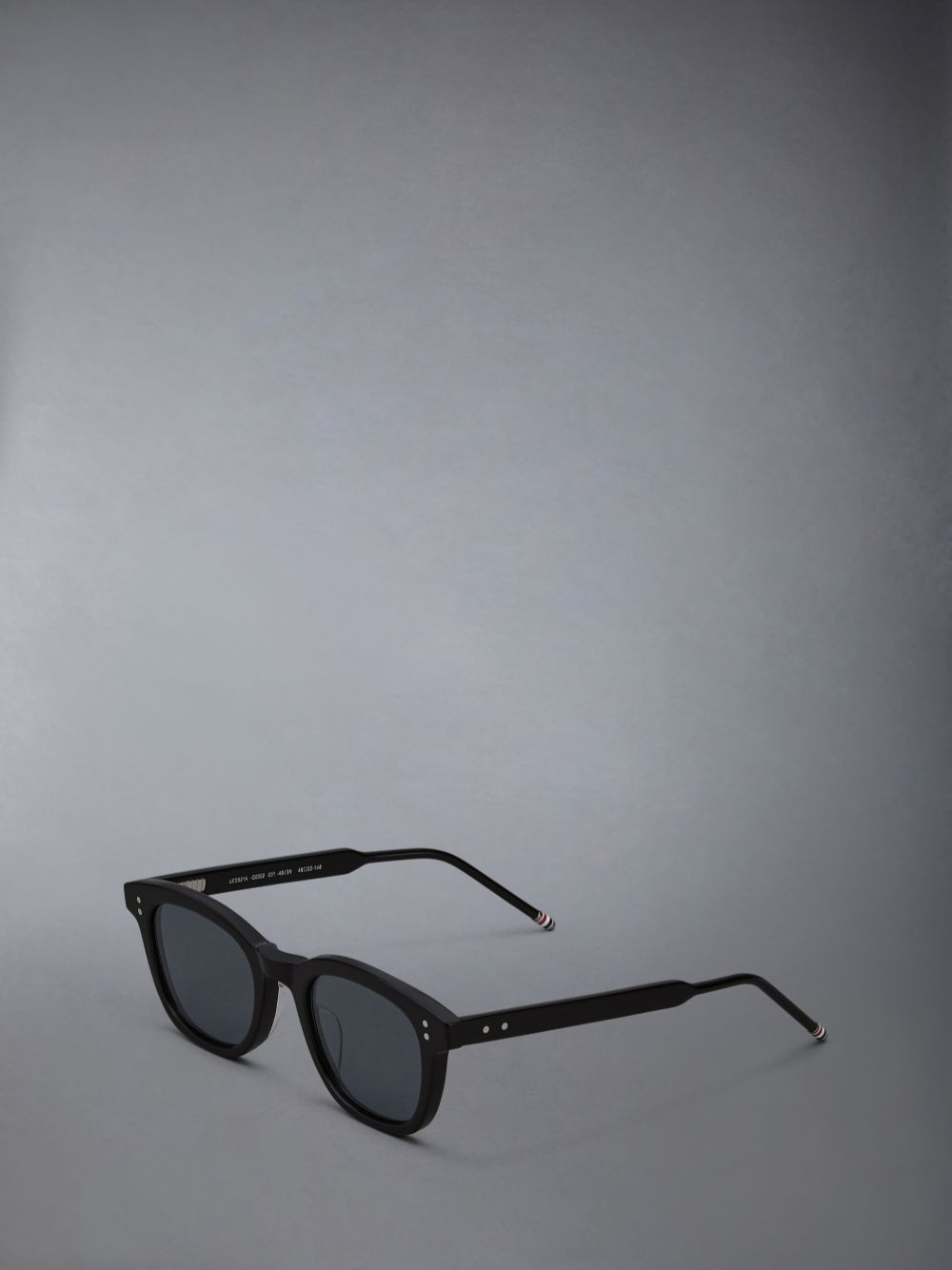 Thom Browne Acetate Rectangular Men Sunglasses Black | TRC08F98860