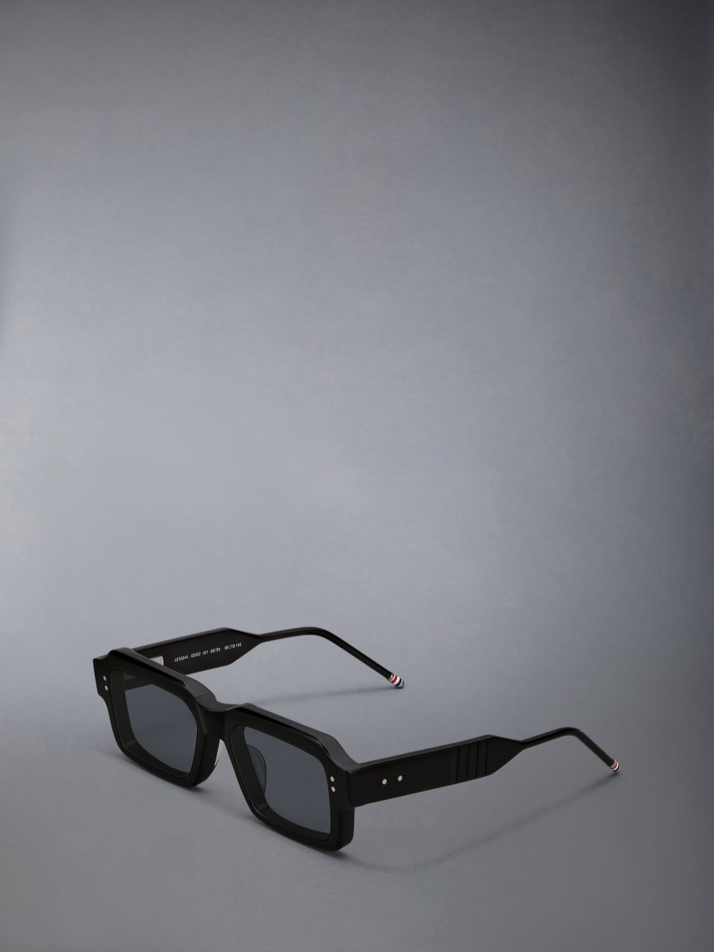 Thom Browne Acetate Rectangular Men Sunglasses Black | VHJ93O76181