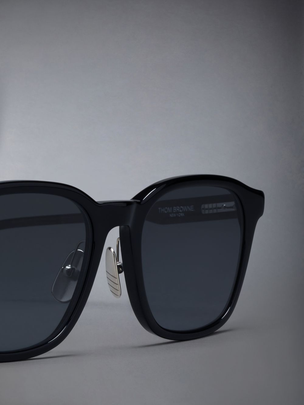 Thom Browne Acetate Rectangular Men Sunglasses Black | KHS60I40067