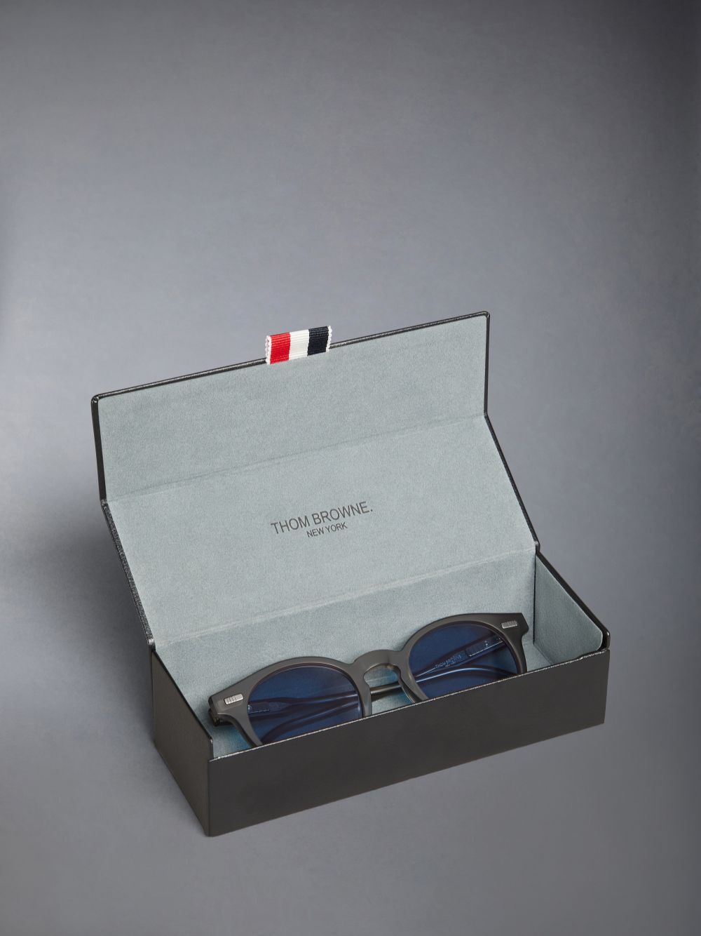 Thom Browne Acetate Round Men Sunglasses Grey | MUV59P24932