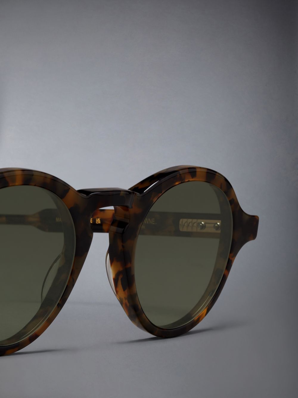 Thom Browne Acetate Round Women Sunglasses Dark Brown | DLC23M72813