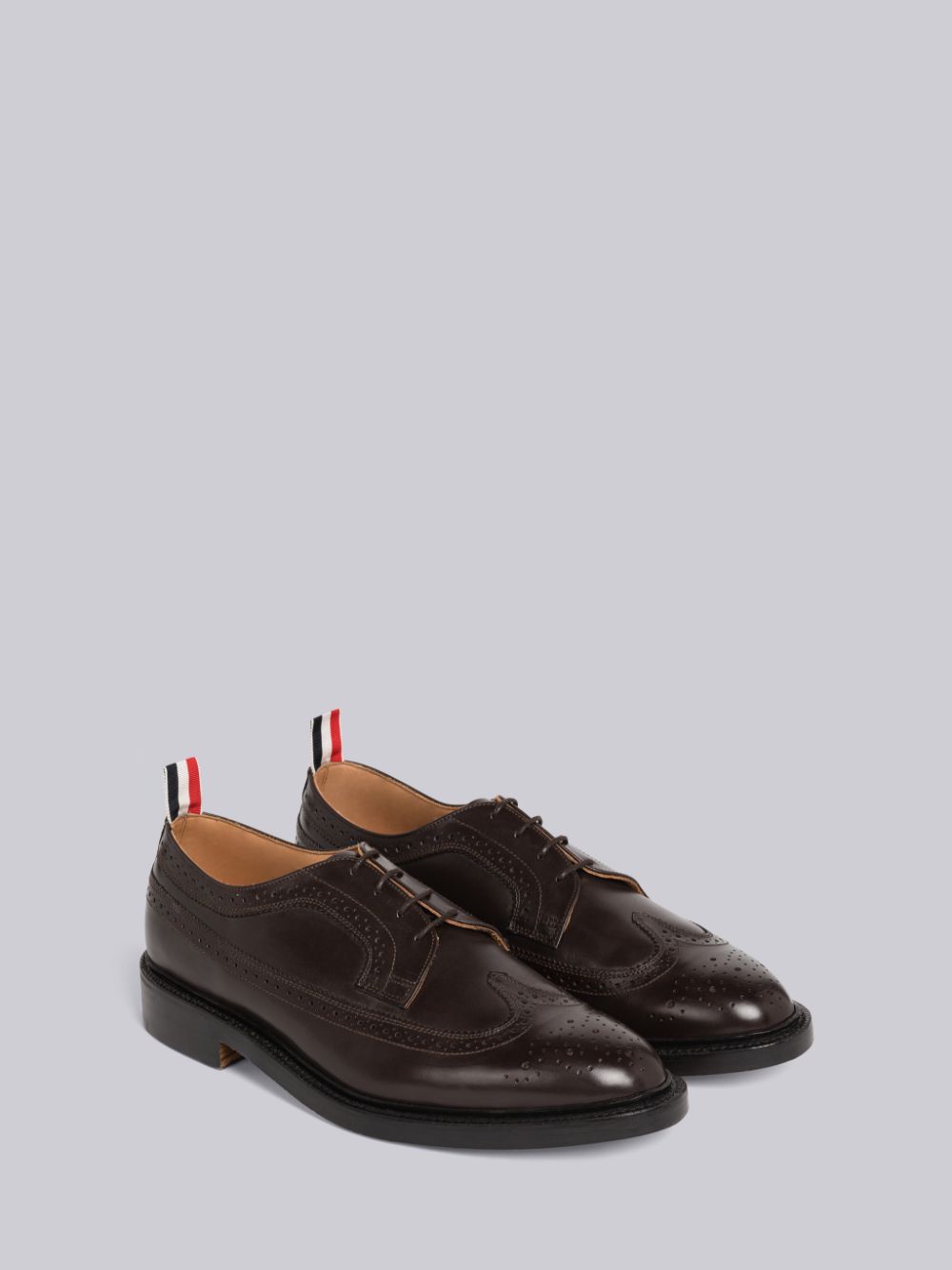 Thom Browne Box Calf Classic Longwing Men Brogue Shoes Brown | YJI62F19727