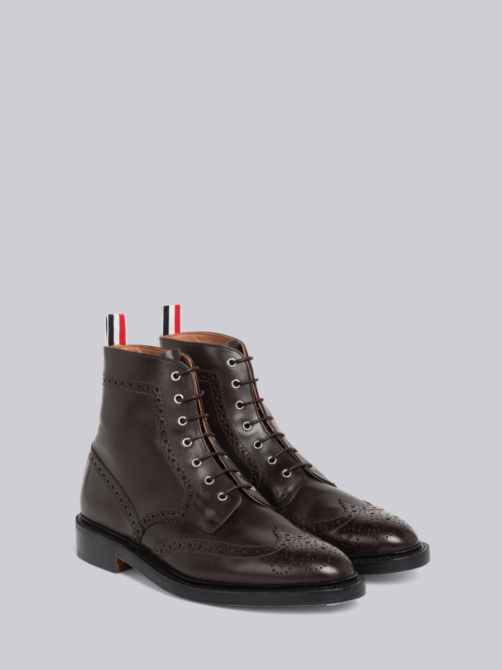 Thom Browne Box Calf Classic Wingtip Men Boots Brown | WTH19C32823