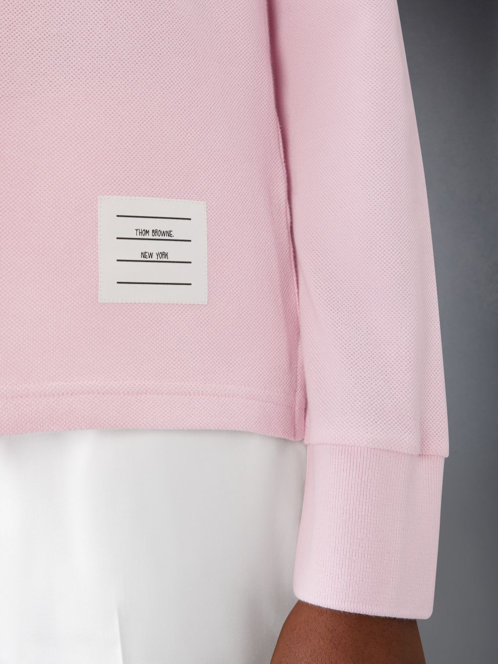 Thom Browne CLASSIC PIQUE 4-BAR Women Polo Shirt Pink | KCX77X99210