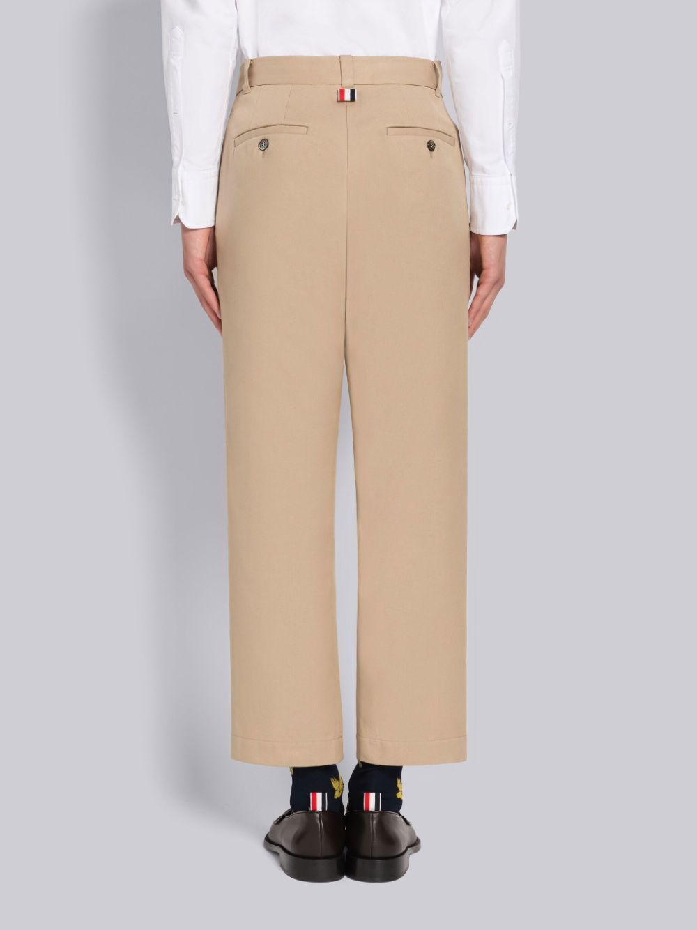 Thom Browne COTTON TWILL DOUBLE WELT POCKET STRAIGHT LEG Men Pants Brown | IPB03V34592