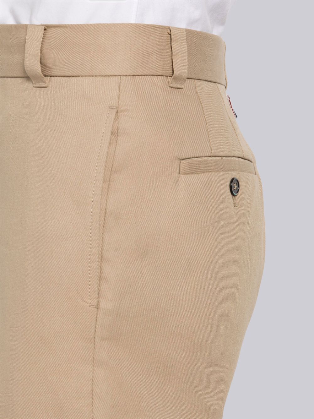 Thom Browne COTTON TWILL DOUBLE WELT POCKET STRAIGHT LEG Men Pants Brown | IPB03V34592