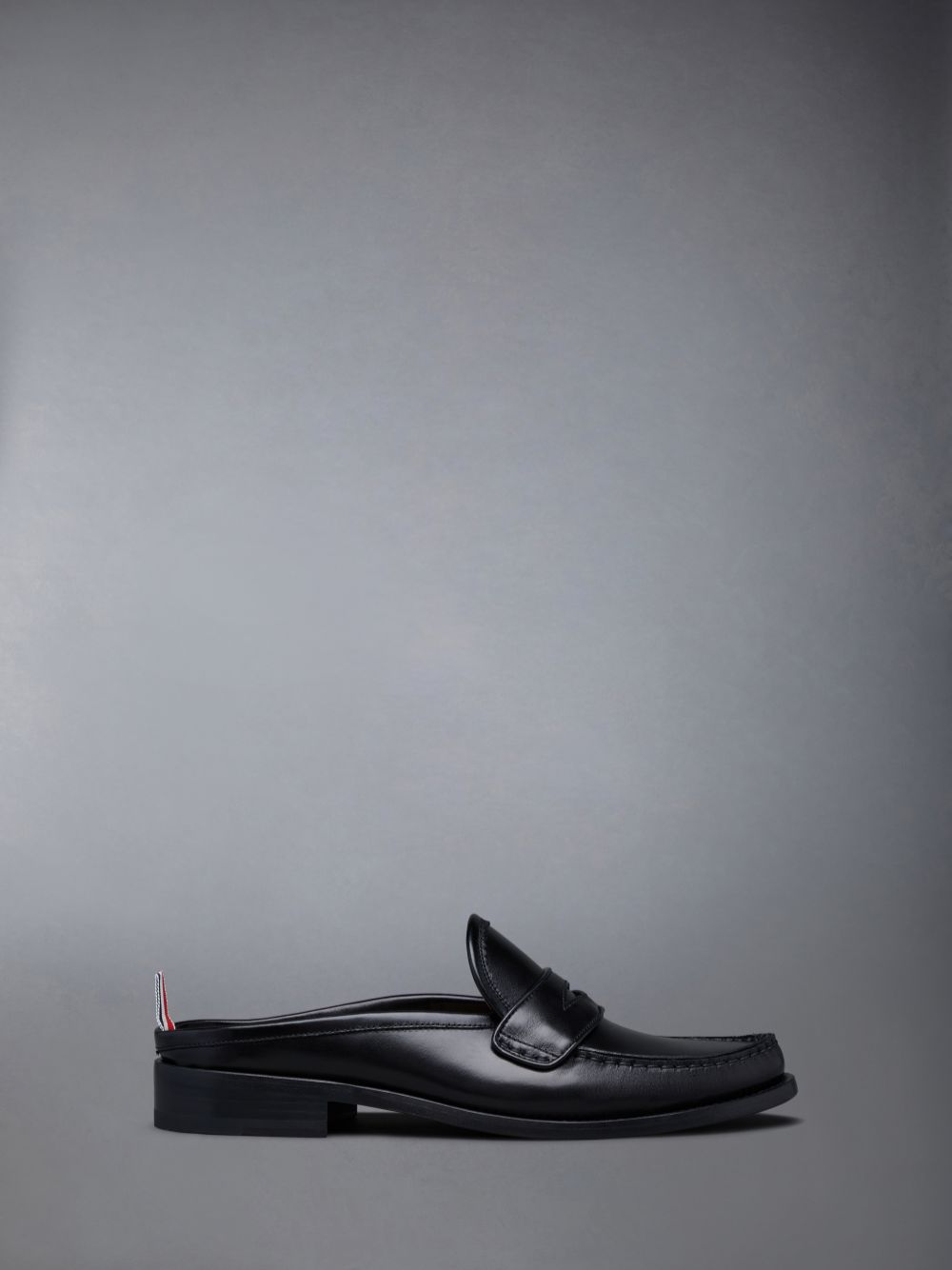 Thom Browne Calf Flexible Leather Sole Pleated Penny Men Loafers Black | XUV06U23717